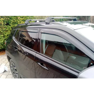 Deflektory okien (4 ks, HIC) Jeep Compass 2016– fotografia 2