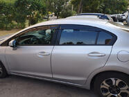 Honda Civic Sedan IX 2011–2016 Ofuky okien (4 ks, Sunplex Sport) fotografia 4