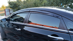 Hyundai Sonata YF 2010–2014 Ofuky okien (4 ks, Sunplex Sport) fotografia 8