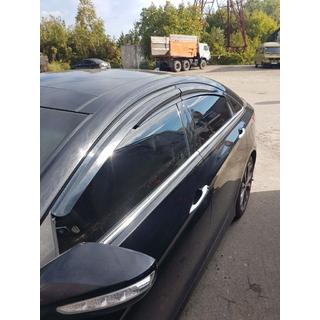 Ofuky okien (4 ks, Sunplex Sport) Hyundai Sonata YF 2010–2014 fotografia 3