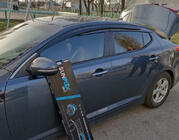Kia Optima 2010–2016 Ofuky okien (4 ks, Sunplex Sport) fotografia 1