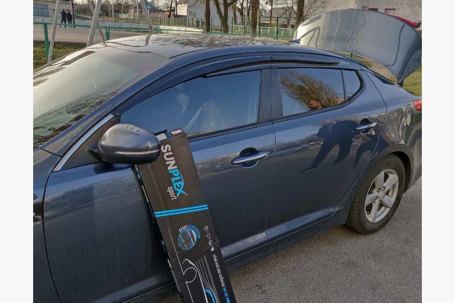 Kia Optima 2010–2016 Ofuky okien (4 ks, Sunplex Sport) Image