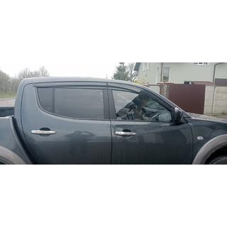 Ofuky okien (4 ks, Sunplex Sport) Mitsubishi L200 2006–2015 fotografia 4