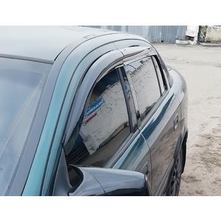 Okenné deflektory SD/HB (4 ks, Sunplex Sport) Opel Astra G Classic 1998–2012 fotografia 2
