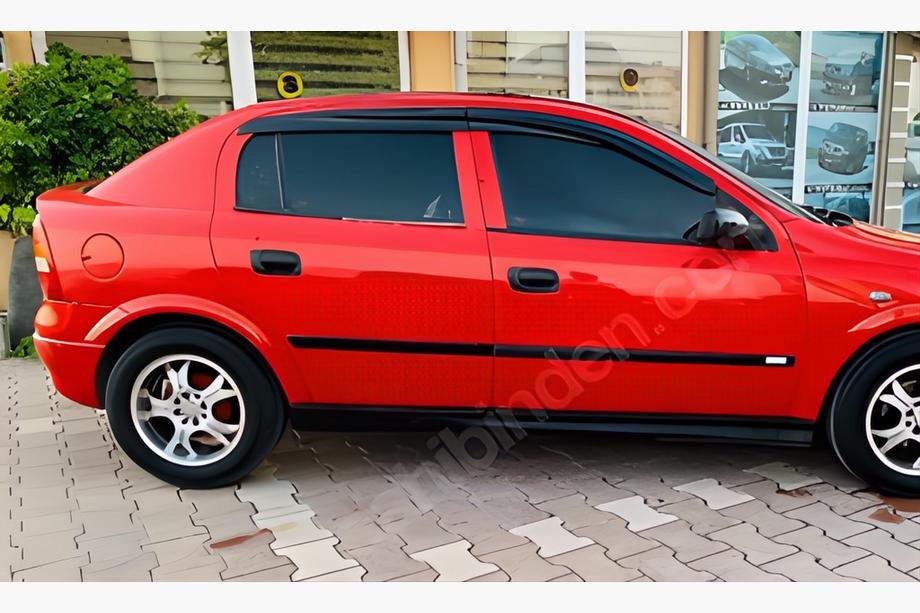 Opel Astra G Classic 1998–2012 Okenné deflektory SD/HB (4 ks, Sunplex Sport) Fotografia 4