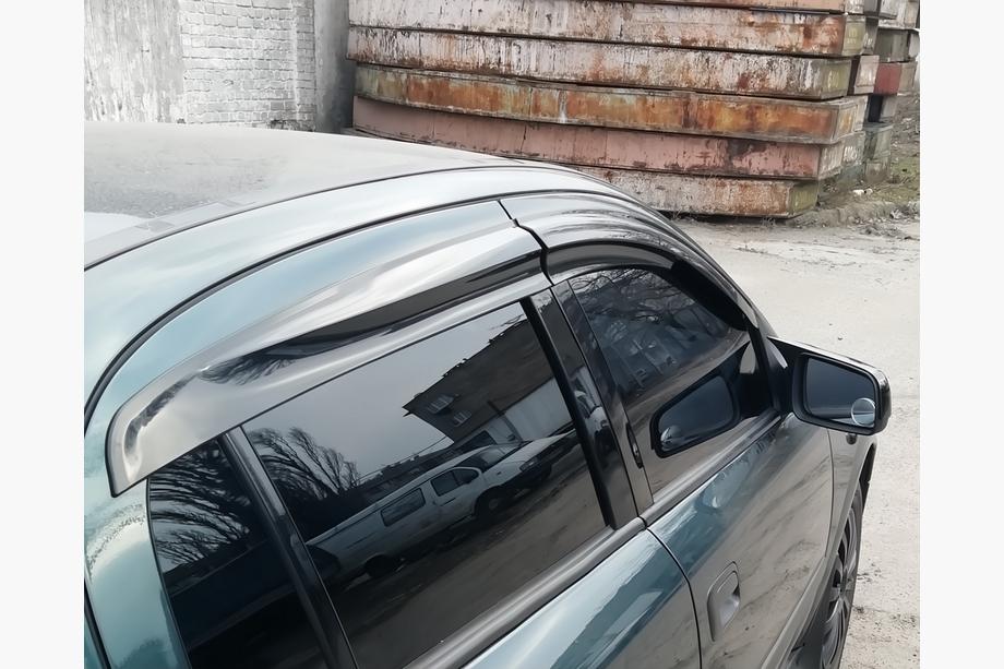 Opel Astra G Classic 1998–2012 Okenné deflektory SD/HB (4 ks, Sunplex Sport) Fotografia 1