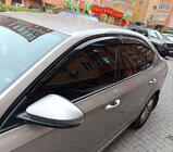 Skoda Octavia III A7 2013–2019 Okenné deflektory LiftBack (4 ks, Sunplex Sport) fotografia 3