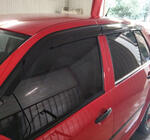 Volkswagen Golf 4 1997–2006 Okenné deflektory HB (4 ks, Sunplex Sport) fotografia 2