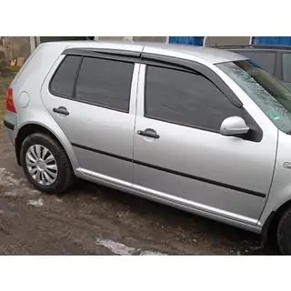 Okenné deflektory HB (4 ks, Sunplex Sport) Volkswagen Golf 4 1997–2006 fotografia 3