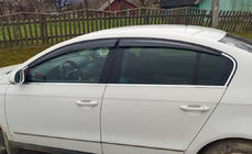 Volkswagen Passat B6 2006–2012 Deflektory okien SD (4 ks, Sunplex Sport) fotografia 1