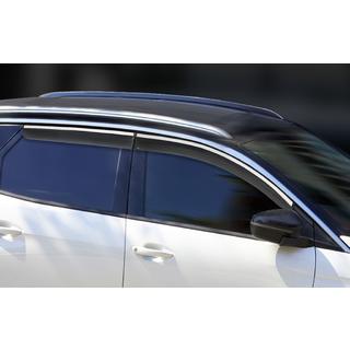 Okenné deflektory s chrómovou lištou (4 ks, Sunplex Chrome) Peugeot 3008 2016–2023 fotografia 2