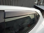 Renault Clio V 2019– Okenné deflektory s chrómovou lištou (4 ks, Sunplex Chrome) fotografia 6