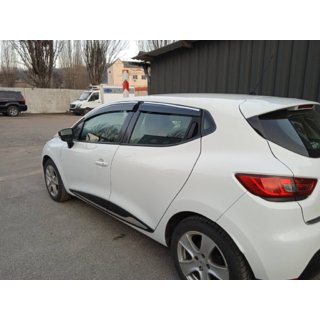 Okenné deflektory s chrómovou lištou (4 ks, Sunplex Chrome) Renault Clio V 2019– fotografia 4