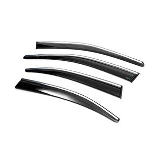 Okenné deflektory s chrómovou lištou Liftback (4 ks, Sunplex Chrome) Skoda Octavia III A7 2013–2019 fotografia 2
