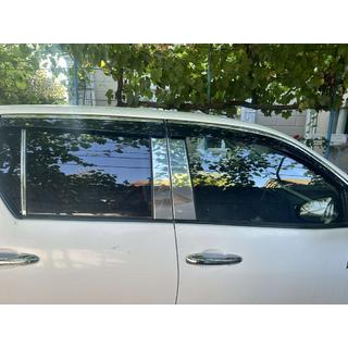 Okenné deflektory s chrómovou lištou (4 ks, Sunplex Chrome) Toyota Hilux 2015– fotografia 2