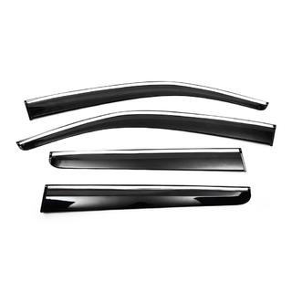 Okenné deflektory s chrómovou lištou (4 ks, Sunplex Chrome) Volkswagen Amarok 2010–2022 fotografia 1