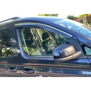 Deflektory okien s chrómovou lištou (2 ks, Sunplex Chrome) Volkswagen Caddy 2020– fotografia 2