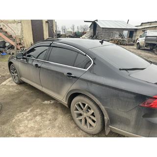 Okenné deflektory s chrómovou lištou SD (4 ks, Sunplex Chrome) Volkswagen Passat B8 2015–2023 fotografia 4