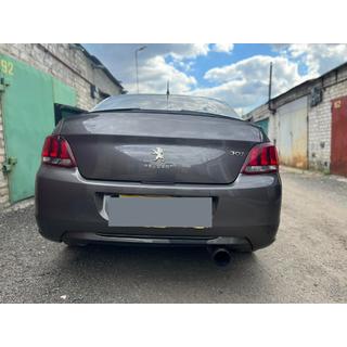 Lip spoiler (Sunplex, čierny) (118,5 cm x 5,5 cm) Peugeot 301 2012– fotografia 4