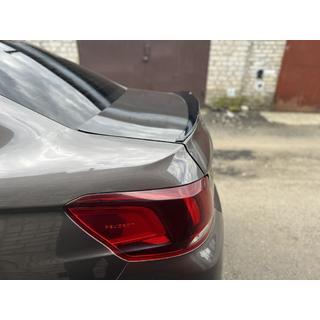 Lip spoiler (Sunplex, čierny) (118,5 cm x 5,5 cm) Peugeot 301 2012– fotografia 3