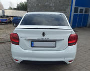 Dacia Logan II 2013–2022 Lip spoiler (Sunplex, čierny) (118,5 cm x 5,5 cm) fotografia 2