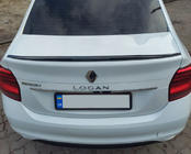 Dacia Logan II 2013–2022 Lip spoiler (Sunplex, čierny) (118,5 cm x 5,5 cm) fotografia 1