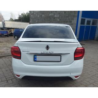 Lip spoiler (Sunplex, čierny) (118,5 cm x 5,5 cm) Dacia Logan II 2013–2022 fotografia 2