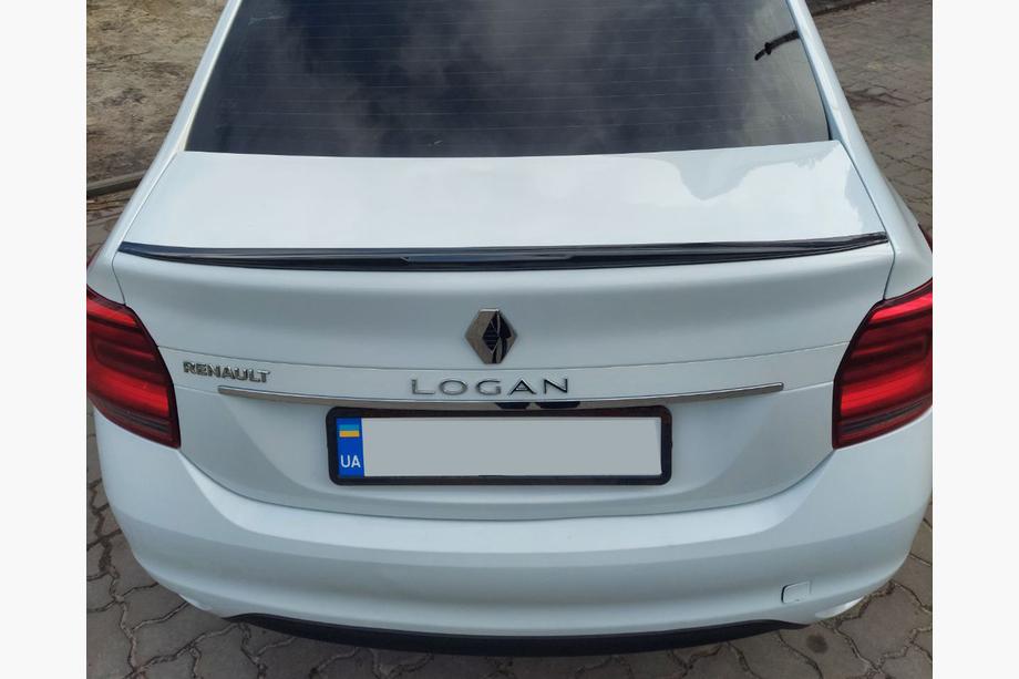 Dacia Logan II 2013–2022 Lip spoiler (Sunplex, čierny) (118,5 cm x 5,5 cm) Image