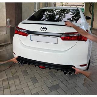 LIP spojler (Sunplex, čierny) (118 cm * 6,4 cm) Toyota Corolla 2013–2019 fotografia 2