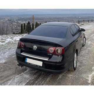 LIP spojler (Sunplex, čierny) (115,8 cm x 6,3 cm) Volkswagen Passat B6 2006–2012 fotografia 1