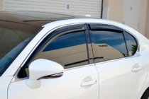 Lexus GS 2011–2020 Okenné deflektory s chrómovou lištou (4 ks, HIC) fotografia 1