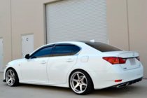 Lexus GS 2011–2020 Okenné deflektory s chrómovou lištou (4 ks, HIC) fotografia 4
