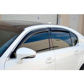 Okenné deflektory s chrómovou lištou (4 ks, HIC) Lexus GS 2011–2020 fotografia 1