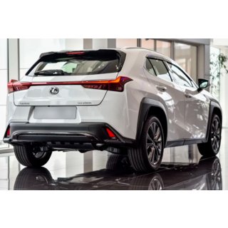 Okenné deflektory s chrómovou lištou (4 ks, HIC) Lexus UX 2018– fotografia 3