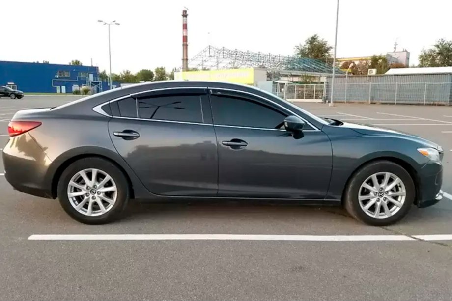 Mazda 6 2012–2024 Okenné veterné deflektory s chrómovou lištou SD (4 ks, HIC) Image