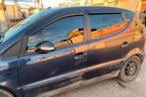 Mercedes A-slass W168 1997–2004 Okenné deflektory Short (4 ks, HIC) fotografia 7