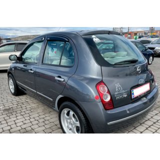 Deflektory okien (4 ks, HIC) Nissan Micra K12 2003–2010 fotografia 4