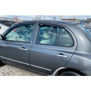 Deflektory okien (4 ks, HIC) Nissan Micra K12 2003–2010 fotografia 2