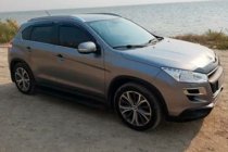 Peugeot 4008 2012–2017 Deflektory okien (4 ks, HIC) fotografia 7