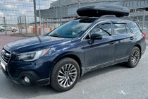 Subaru Outback 2014–2019 Okenné deflektory s chrómovou lištou (4 ks, HIC) fotografia 3