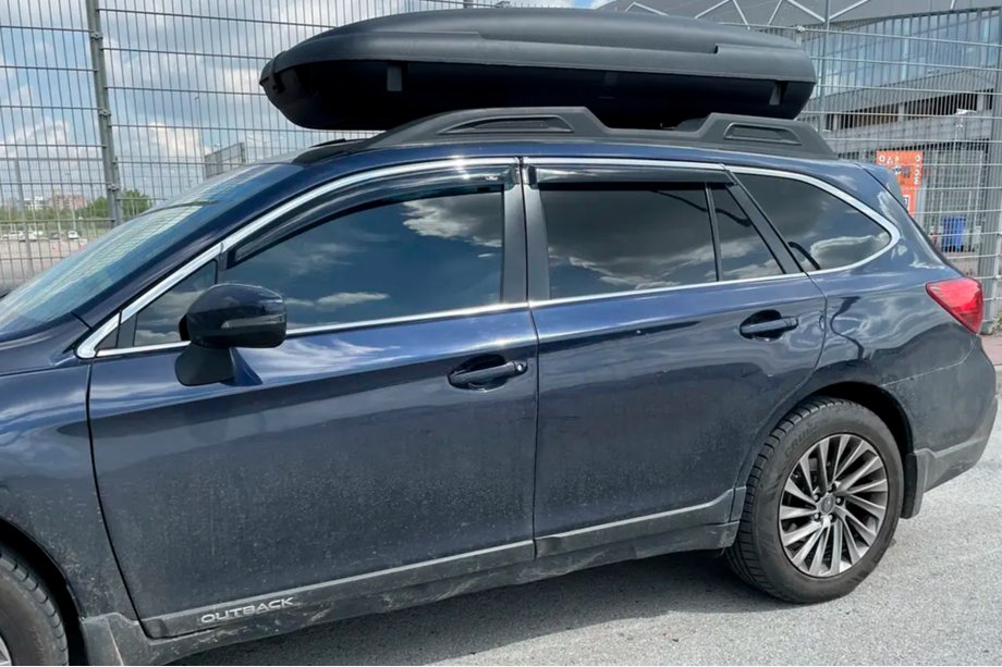 Subaru Outback 2014–2019 Okenné deflektory s chrómovou lištou (4 ks, HIC) Image