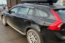 Volvo V60 2011–2018 Okenné deflektory s chrómovou lištou (4 ks, HIC) fotografia 2