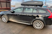 Volvo V60 2011–2018 Okenné deflektory s chrómovou lištou (4 ks, HIC) fotografia 3
