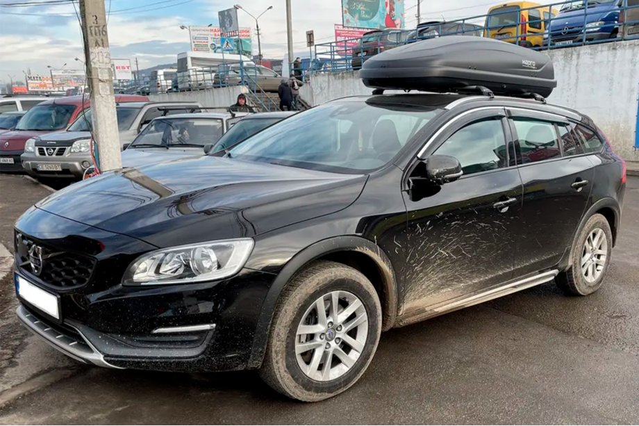 Volvo V60 2011–2018 Okenné deflektory s chrómovou lištou (4 ks, HIC) Image