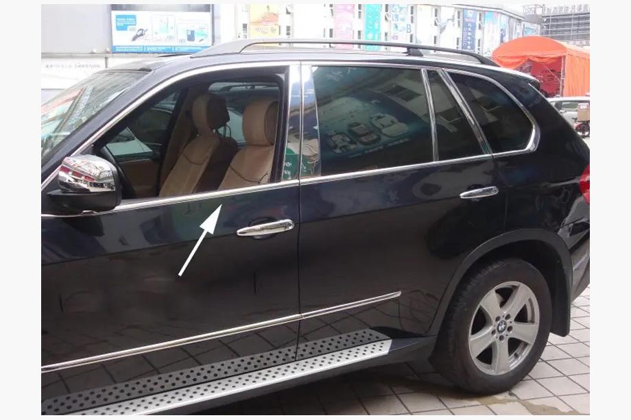 BMW X5 E70 2007–2013 Kompletné okenné lišty (nerez) Image