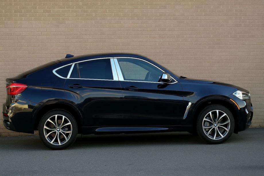 BMW X6 F16 2014–2019 Sada chrómových líšt okien (18 ks) Image