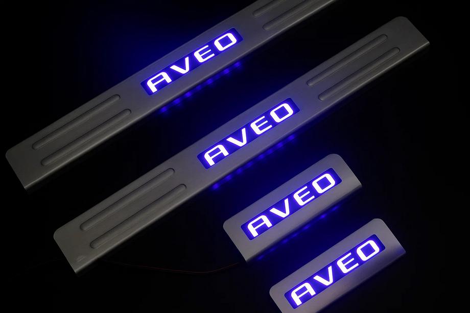 Chevrolet Aveo T300 2011–2020 Libao kryty prahov (4 ks, nerez) Image