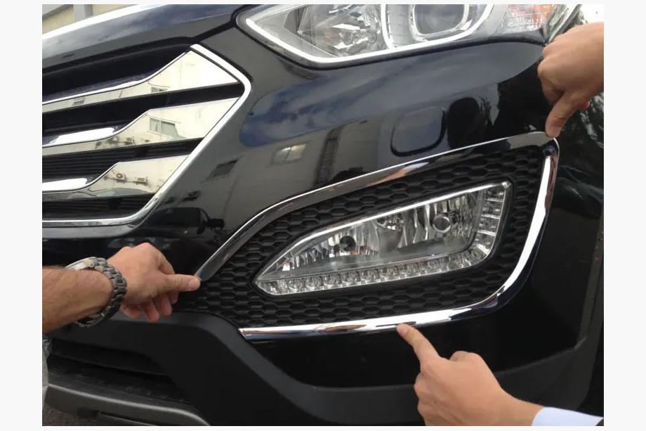 Hyundai Santa Fe 3 2012–2018 Chrómové rámiky hmloviek (2 ks, ABS) Image