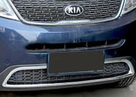 Kia Sorento II XM 2009–2014 Chrómová ochranná lišta na predný nárazník Libao (2013+) fotografia 1