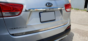Kia Sorento III UM 2014–2020 Libao lišta spodnej hrany veka kufra (nerez) fotografia 1